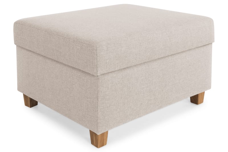 Crazy Fodskammel med Opbevaring 80x65 - Beige - Møbler - Stole & lænestole - Taburet & skammel - Puf