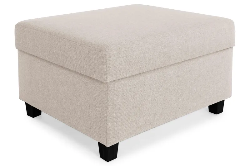 Crazy Fodskammel med Opbevaring 80x65 - Beige - Møbler - Stole & lænestole - Taburet & skammel - Puf