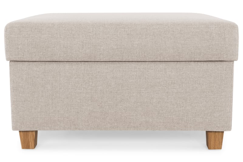Crazy Fodskammel med Opbevaring 80x65 - Beige - Møbler - Stole & lænestole - Taburet & skammel - Puf