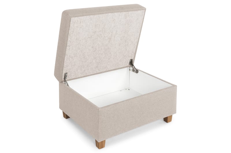 Crazy Fodskammel med Opbevaring 80x65 - Beige - Møbler - Stole & lænestole - Taburet & skammel - Puf