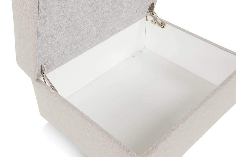 Crazy Fodskammel med Opbevaring 80x65 - Beige - Møbler - Stole & lænestole - Taburet & skammel - Puf