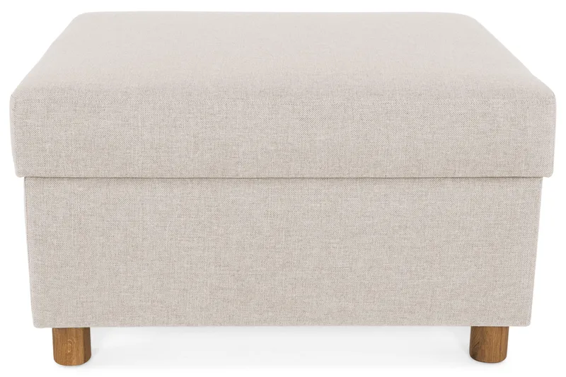 Crazy Fodskammel med Opbevaring 80x65 - Beige - Møbler - Stole & lænestole - Taburet & skammel - Puf