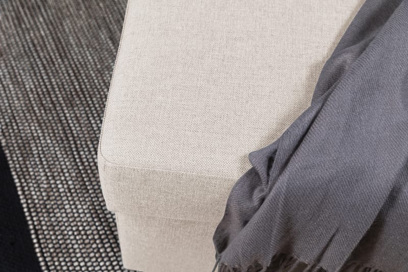 Crazy Fodskammel med Opbevaring 80x65 - Beige - Møbler - Stole & lænestole - Taburet & skammel - Puf
