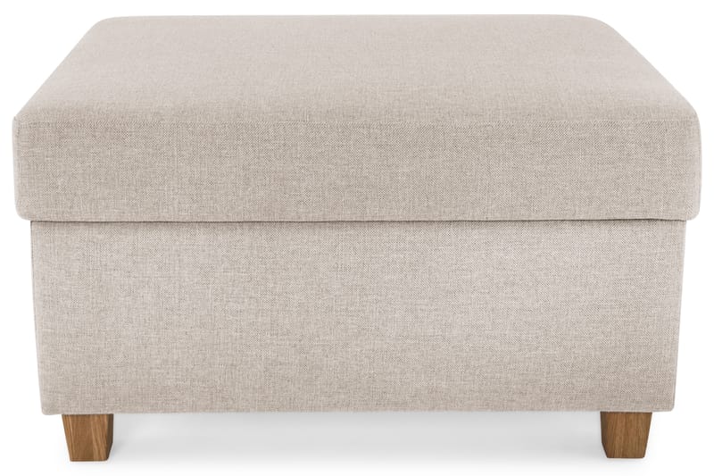 Crazy Fodskammel med Opbevaring 80x65 - Beige - Møbler - Stole & lænestole - Taburet & skammel - Puf