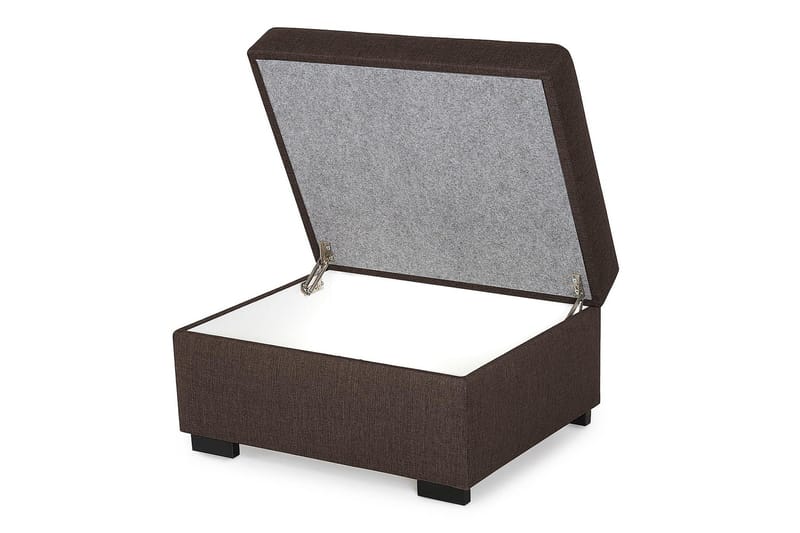 Crazy Fodskammel med Opbevaring 80x65 - Brun - Møbler - Stole & lænestole - Taburet & skammel - Puf