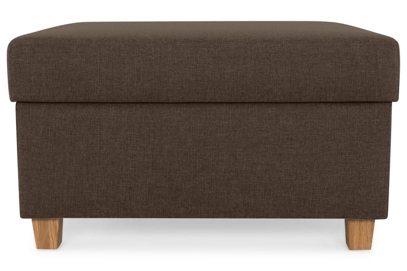 Crazy Fodskammel med Opbevaring 80x65 - Brun - Møbler - Stole & lænestole - Taburet & skammel - Puf