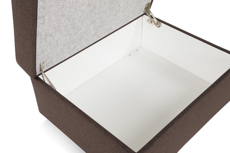 Crazy Fodskammel med Opbevaring 80x65 - Brun - Møbler - Stole & lænestole - Taburet & skammel - Puf