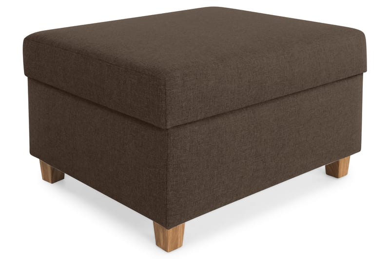 Crazy Fodskammel med Opbevaring 80x65 - Brun - Møbler - Stole & lænestole - Taburet & skammel - Puf