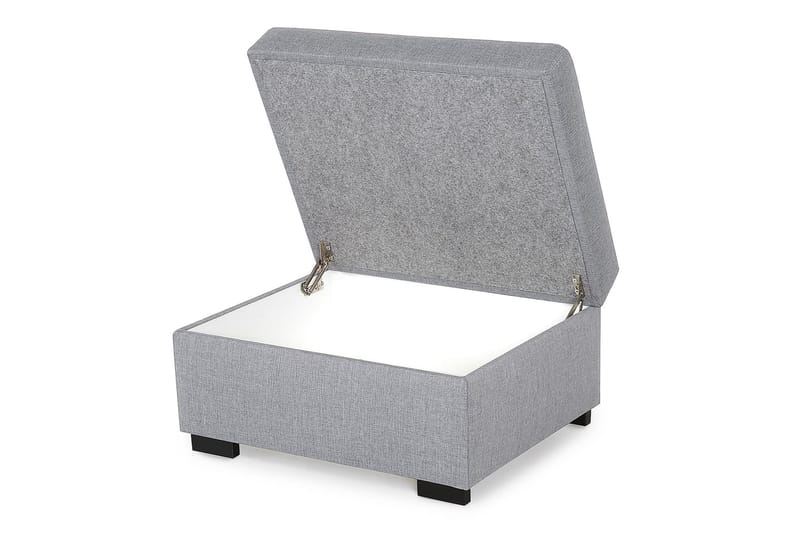 Crazy Fodskammel med Opbevaring 80x65 - Lysegrå - Møbler - Stole & lænestole - Taburet & skammel - Puf
