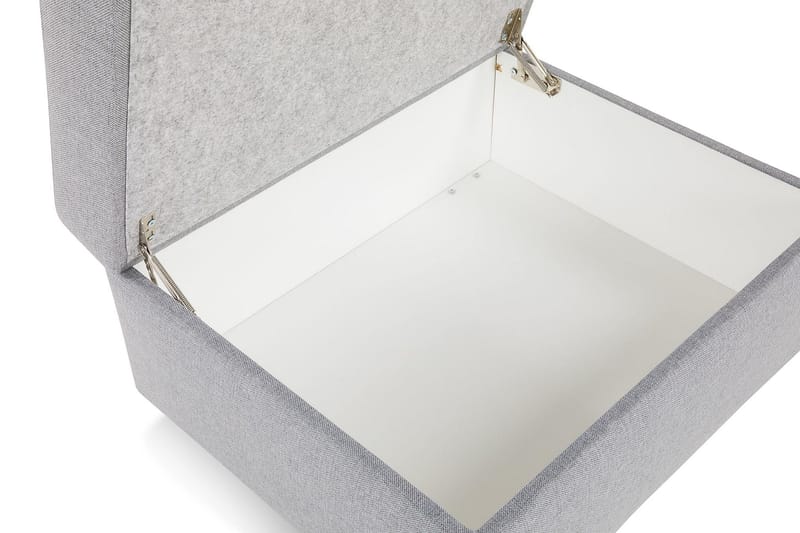 Crazy Fodskammel med Opbevaring 80x65 - Lysegrå - Møbler - Stole & lænestole - Taburet & skammel - Puf