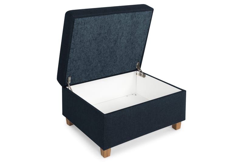 Crazy Fodskammel med Opbevaring 80x65 - Mørkeblå - Møbler - Stole & lænestole - Taburet & skammel - Puf