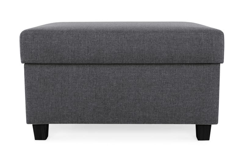 Crazy Fodskammel med Opbevaring 80x65 - Mørkegrå - Møbler - Stole & lænestole - Taburet & skammel - Puf