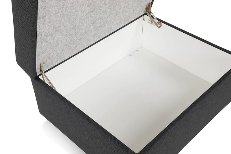 Crazy Fodskammel med Opbevaring 80x65 - Mørkegrå - Møbler - Stole & lænestole - Taburet & skammel - Puf