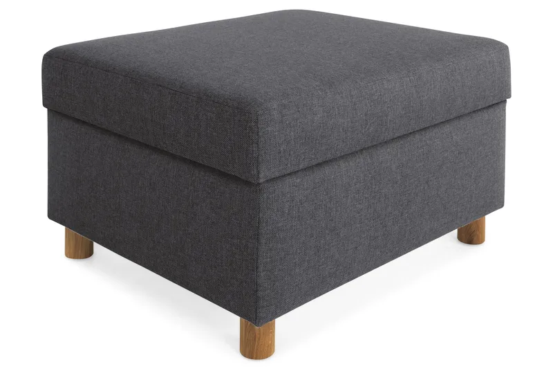 Crazy Fodskammel med Opbevaring 80x65, Mørkegrå