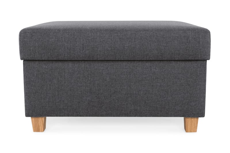 Crazy Fodskammel med Opbevaring 80x65 - Mørkegrå - Møbler - Stole & lænestole - Taburet & skammel - Puf