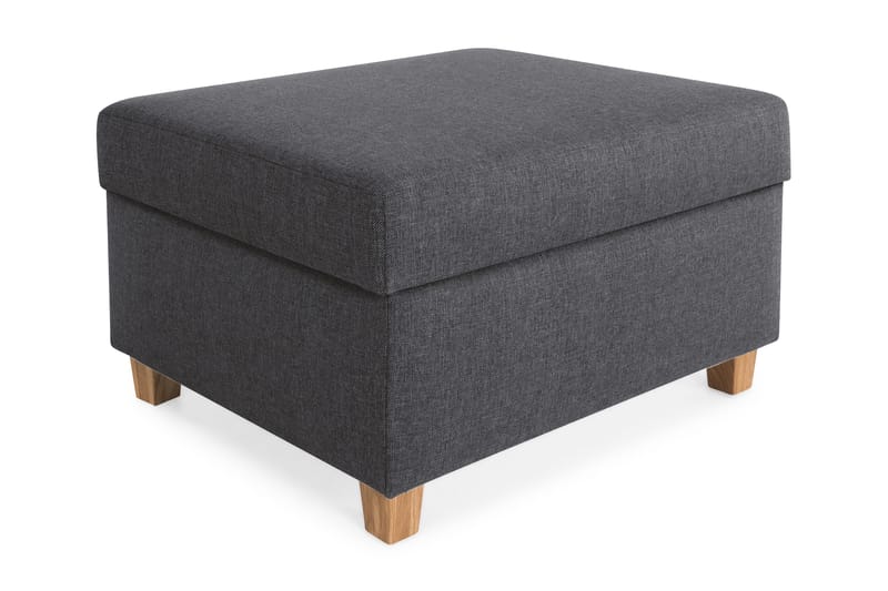 Crazy Fodskammel med Opbevaring 80x65 - Mørkegrå - Møbler - Stole & lænestole - Taburet & skammel - Puf