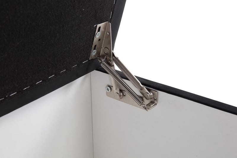 Crazy Fodskammel med Opbevaring 80x65 - Sort Kunstlæder - Møbler - Stole & lænestole - Taburet & skammel - Puf