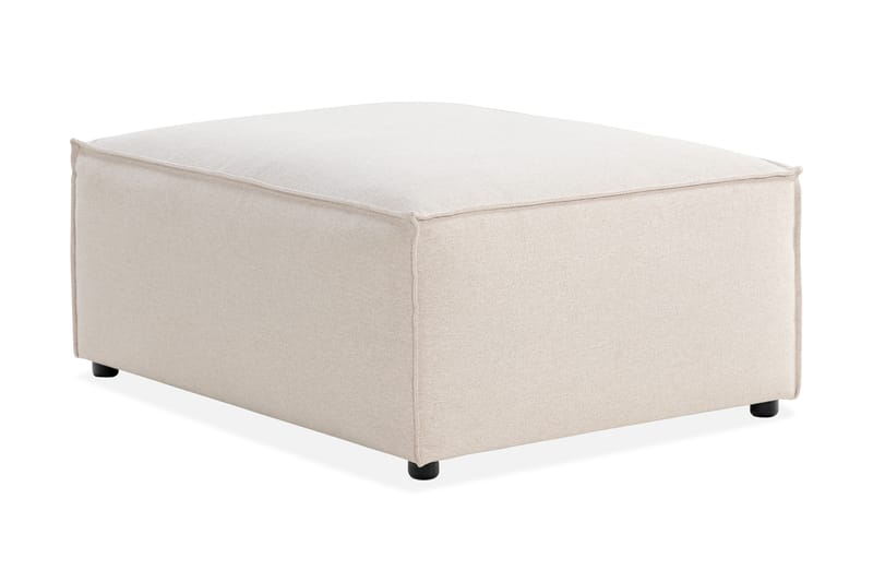 Cubo 1-personers Rektangulær Fodskammelmodul i Stof 80 cm bred - Beige - Møbler - Stole & lænestole - Taburet & skammel - Puf