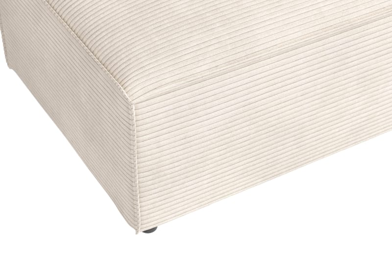 Cubo 1-personers Rektangulær Fodskammelmodul i Manchester 120 cm bred - Beige - Møbler - Stole & lænestole - Taburet & skammel - Puf