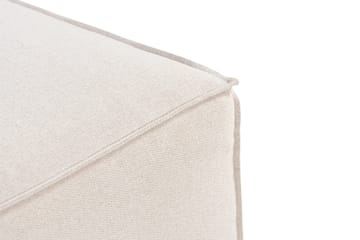 Cubo 1-personers Rektangulær Fodskammelmodul i Stof 80 cm bred - Beige - Møbler - Stole & lænestole - Taburet & skammel - Puf
