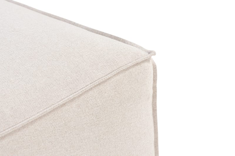 Cubo 1-personers Rektangulær Fodskammelmodul i Stof 80 cm bred - Beige - Møbler - Stole & lænestole - Taburet & skammel - Puf