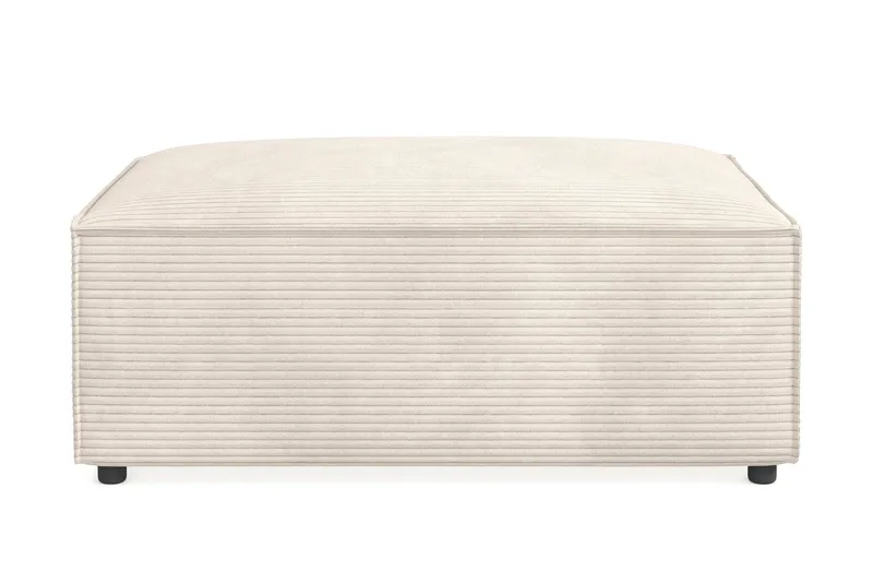 Cubo 1-personers Rektangulær Fodskammelmodul i Manchester 120 cm bred, Beige