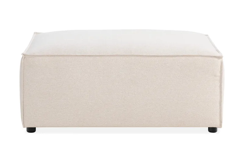Cubo 1-personers Rektangulær Fodskammelmodul i Stof 80 cm bred - Beige - Møbler - Stole & lænestole - Taburet & skammel - Puf
