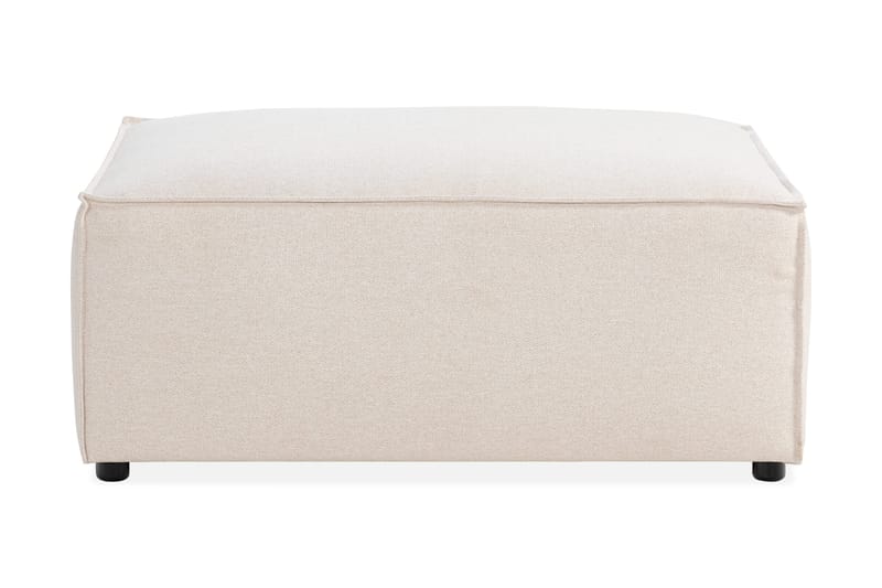 Cubo 1-personers Rektangulær Fodskammelmodul i Stof 80 cm bred - Beige - Møbler - Stole & lænestole - Taburet & skammel - Puf