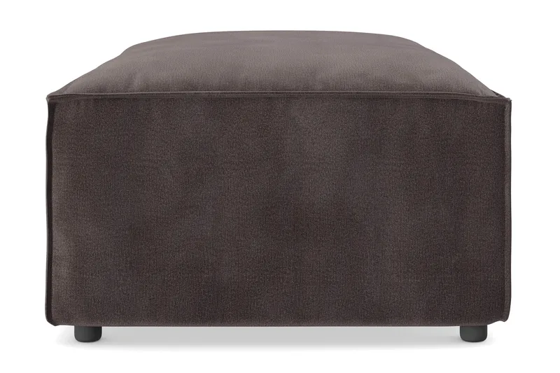 Cubo 1-personers Rektangulær Fodskammelmodul i Fløjl 120 cm bred - Mørkegrå - Møbler - Stole & lænestole - Taburet & skammel - Puf