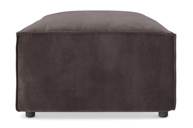 Cubo 1-personers Rektangulær Fodskammelmodul i Fløjl 120 cm bred - Mørkegrå - Møbler - Stole & lænestole - Taburet & skammel - Puf