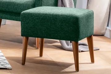 Cynthiaa fodskammel - Grøn - Møbler - Stole & lænestole - Taburet & skammel - Puf