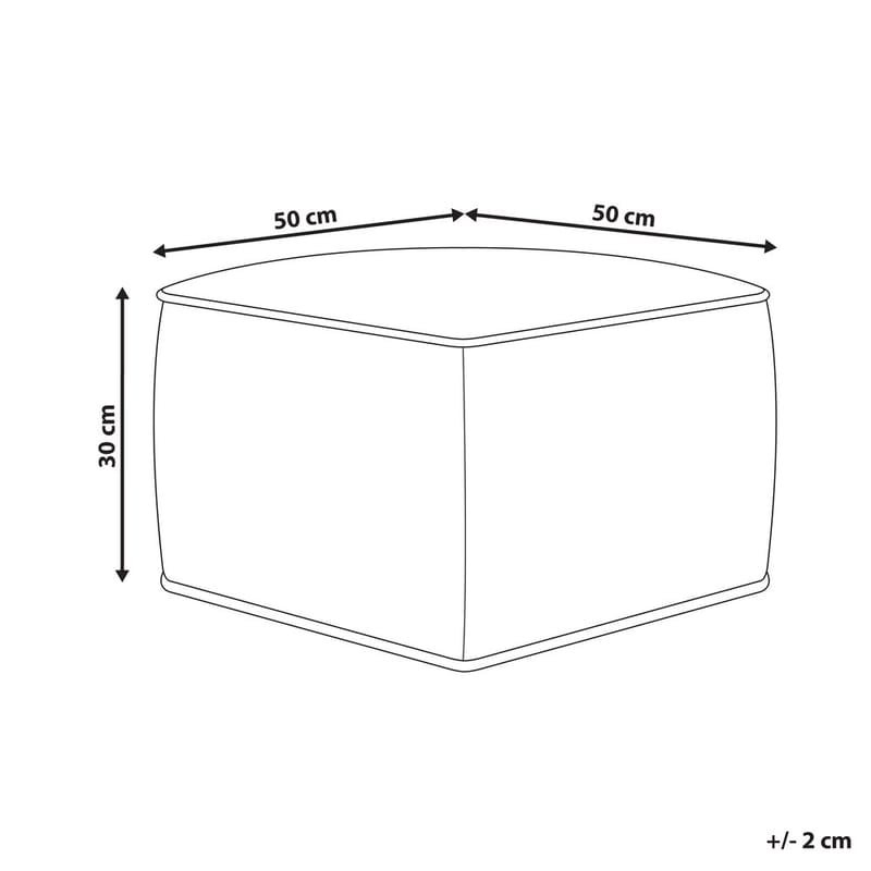 Puf Dareyn - Sandbeige - Møbler - Stole & lænestole - Taburet & skammel - Ottoman