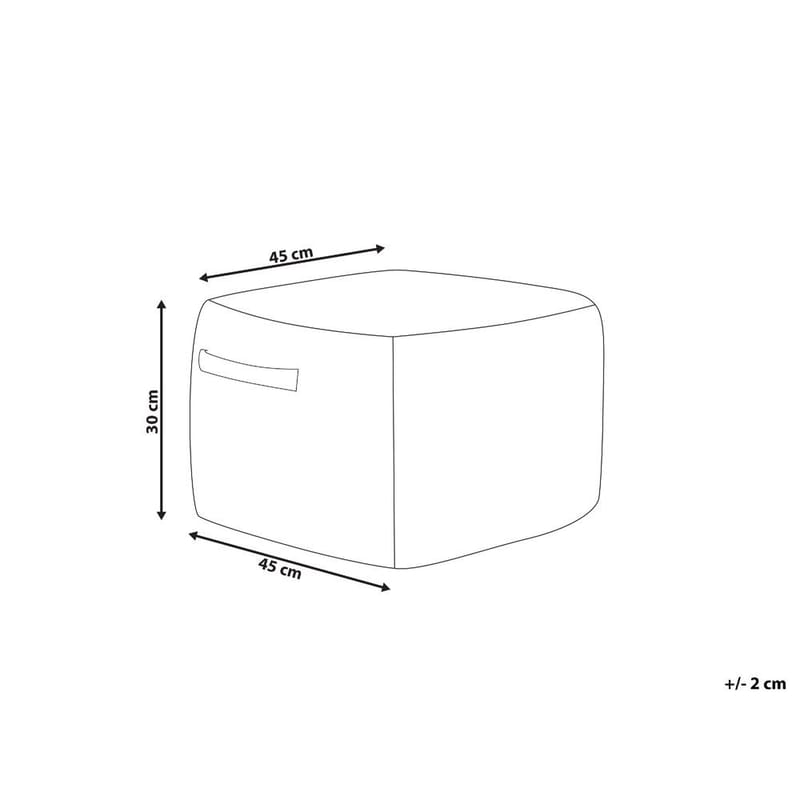 Puf Dhadar - Naturlig, beige - Møbler - Stole & lænestole - Taburet & skammel - Ottoman