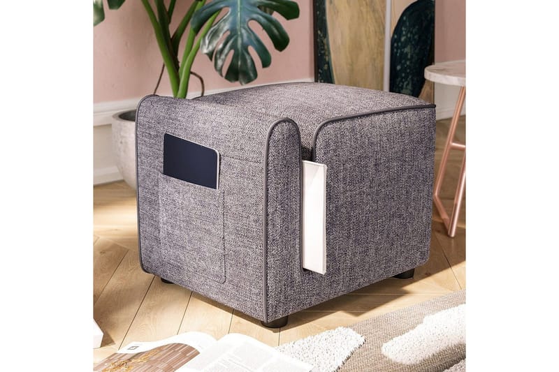 Puf Djarhint Grå - Grå - Møbler - Stole & lænestole - Taburet & skammel - Ottoman