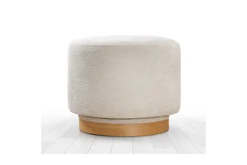 Puf Doroufield Creme - Creme - Møbler - Stole & lænestole - Taburet & skammel - Ottoman