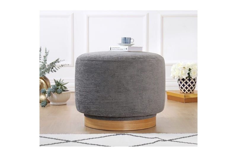 Puf Doroufield Grå - Grå - Møbler - Stole & lænestole - Taburet & skammel - Ottoman