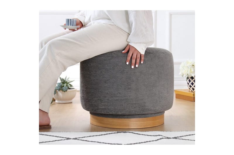 Puf Doroufield Grå - Grå - Møbler - Stole & lænestole - Taburet & skammel - Ottoman