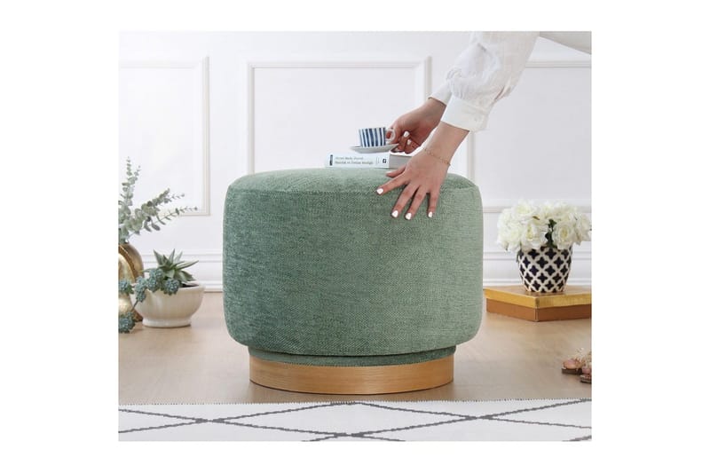 Puf Doroufield Grøn - Grøn - Møbler - Stole & lænestole - Taburet & skammel - Ottoman