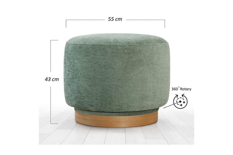 Puf Doroufield Grøn - Grøn - Møbler - Stole & lænestole - Taburet & skammel - Ottoman
