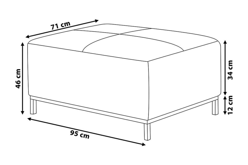 Dugard Fodskammel - Beige/Læder - Møbler - Stole & lænestole - Taburet & skammel - Puf