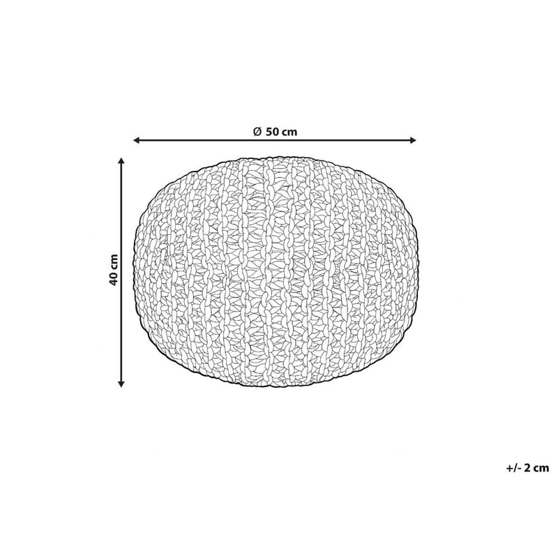 Puf Duki - Natur, lyserød, beige - Møbler - Stole & lænestole - Taburet & skammel - Ottoman