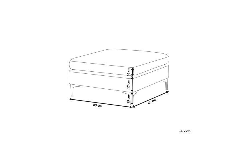 Evja Fodskammel - Velour/Grå - Møbler - Stole & lænestole - Taburet & skammel - Puf