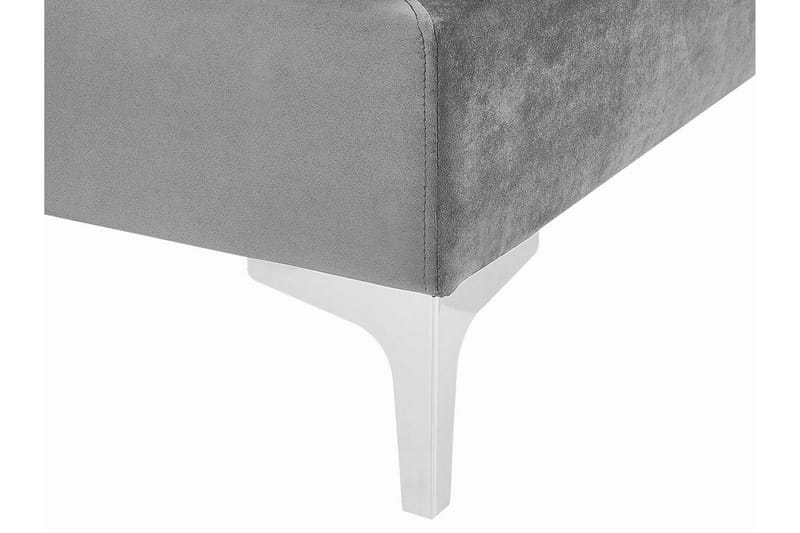 Evja Fodskammel - Velour/Grå - Møbler - Stole & lænestole - Taburet & skammel - Puf