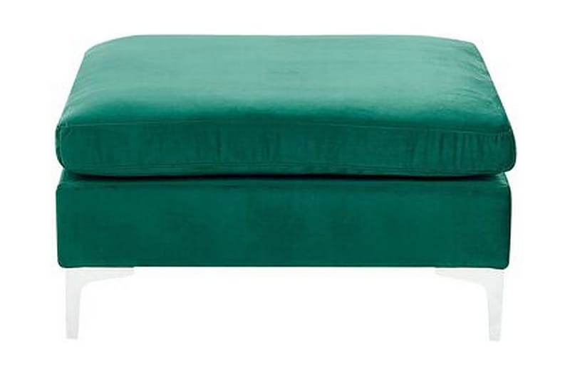 Evja Fodskammel - Velour/Grøn - Møbler - Stole & lænestole - Taburet & skammel - Puf
