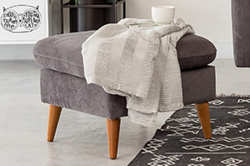 Faulman fodskammel - Grå - Møbler - Stole & lænestole - Taburet & skammel - Puf