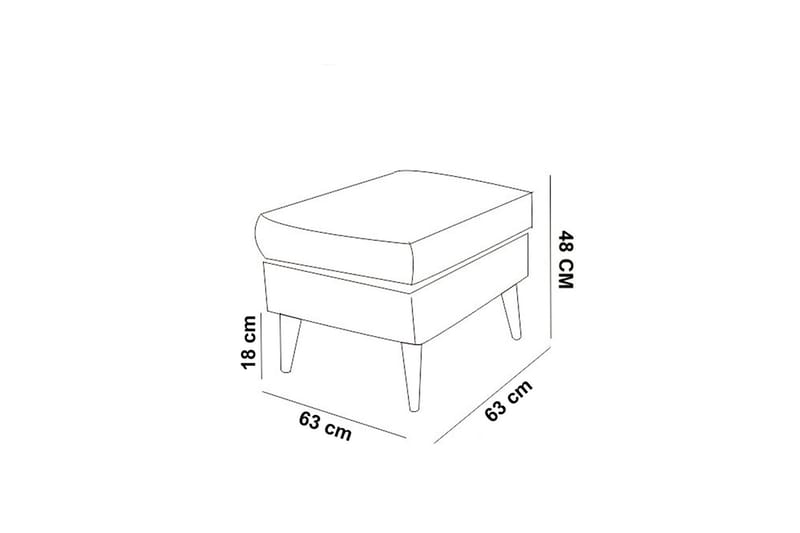 Faulman fodskammel - Grå - Møbler - Stole & lænestole - Taburet & skammel - Puf