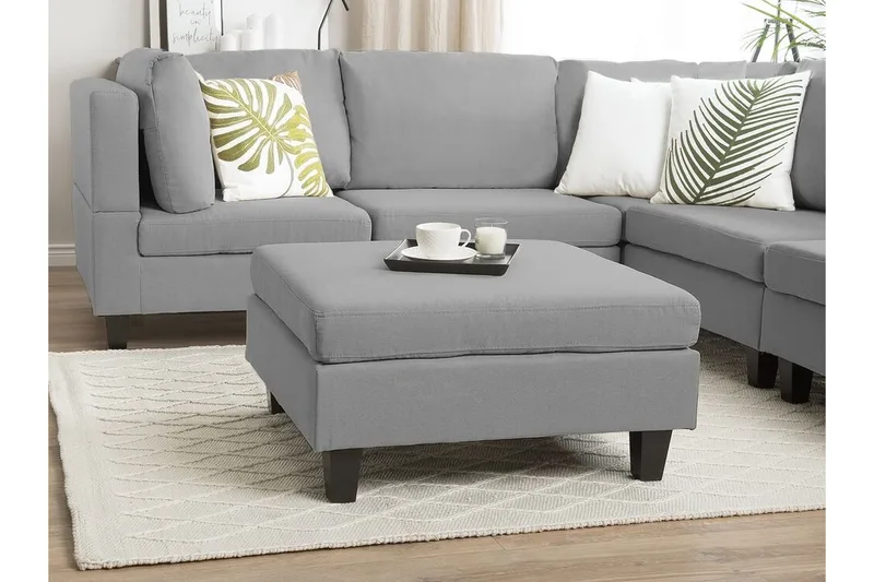 Fevik fodskammel 76 | 76 cm, Grå