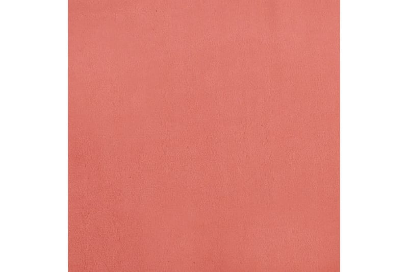 fodskammel 78x56x32 cm fløjl pink - Lyserød - Puf
