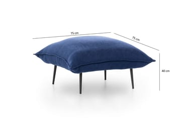 Fodskammel - Blå - Møbler - Stole & lænestole - Taburet & skammel - Puf