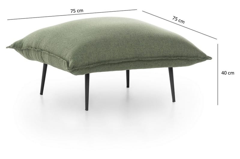Fodskammel - Grøn - Møbler - Stole & lænestole - Taburet & skammel - Puf